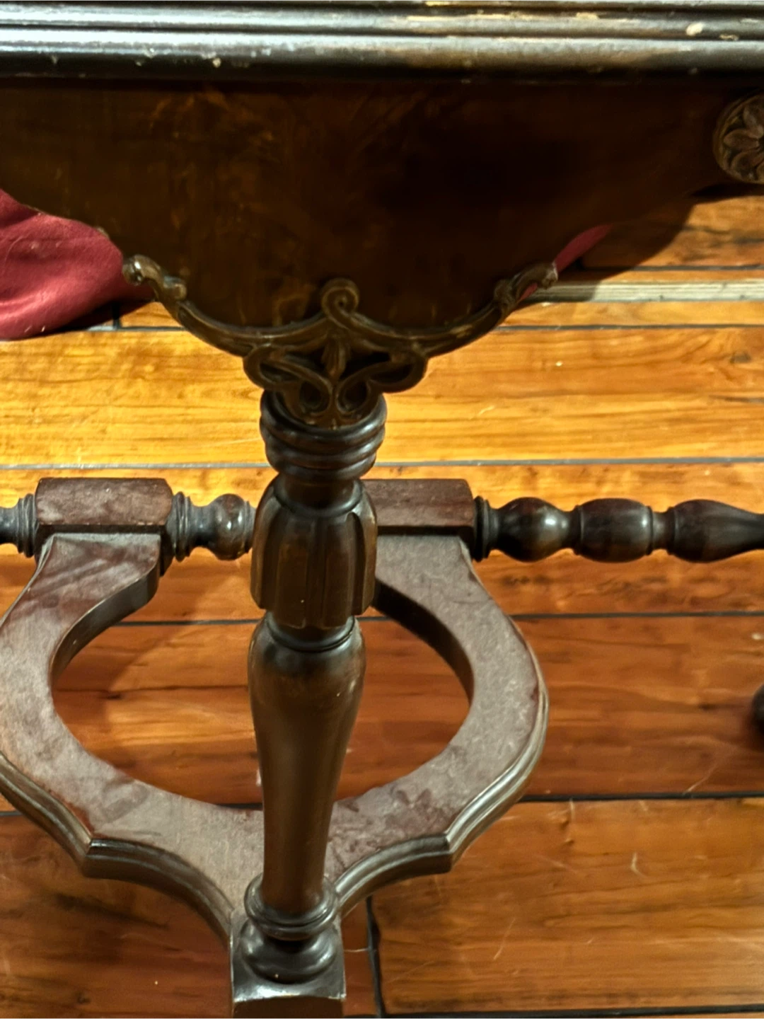 Vintage Half-Moon Accent Table - photo 5