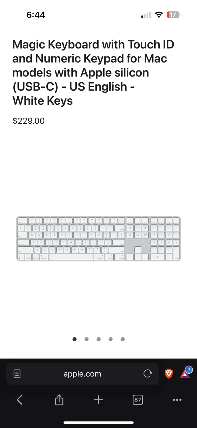 Apple Magic Keyboard with NUMPad & Touch ID - New!! image indicator(3)