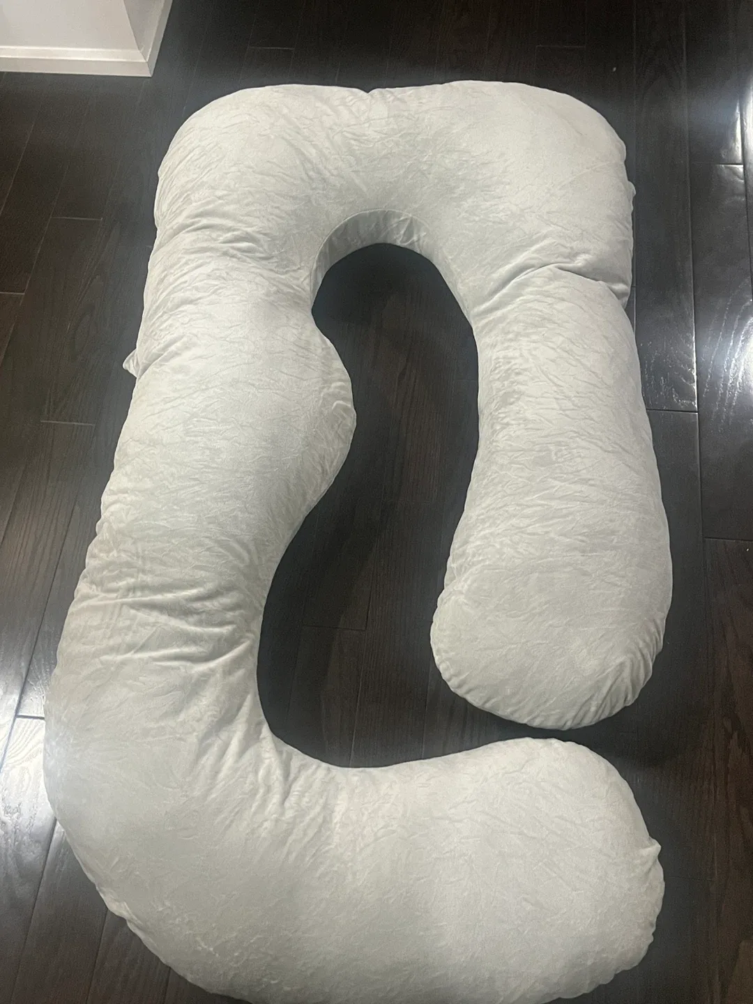 Pregnancy Pillow 57" U Shaped Body Pillow, Grey image indicator(2)