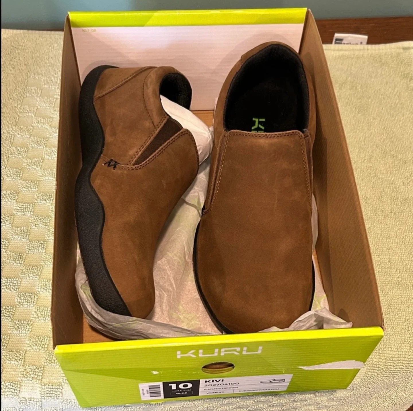 Kuru Kivi Brown Leather Slip-On Shoes image indicator(7)