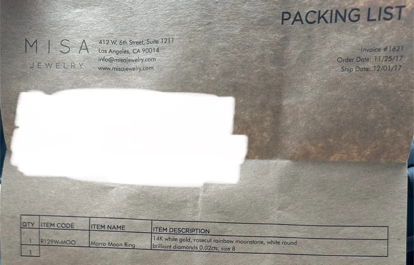 Silver Moonstone Ring M1SA image indicator(8)