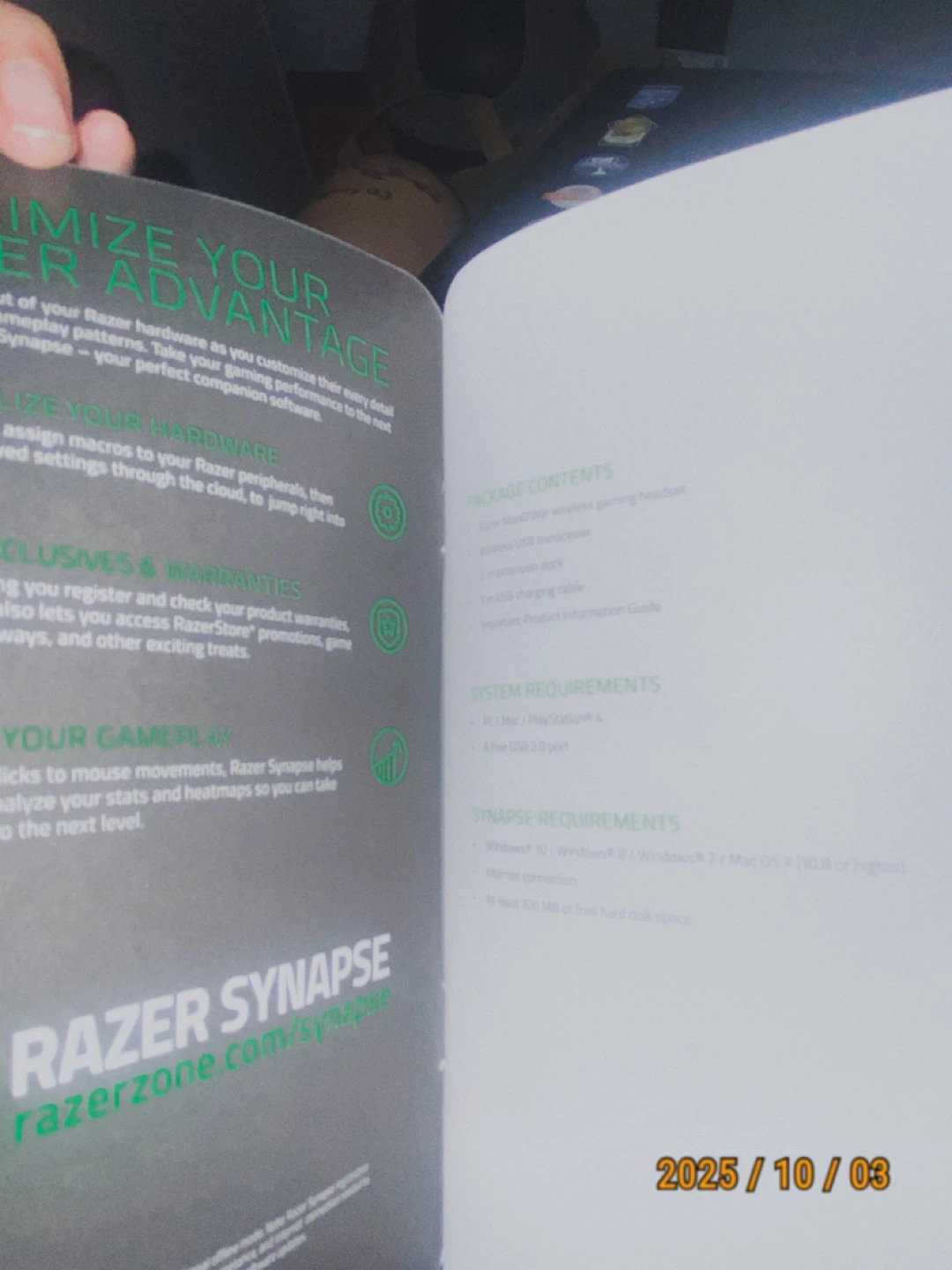 Razer ManO'War Wireless Gaming Headset - photo 3