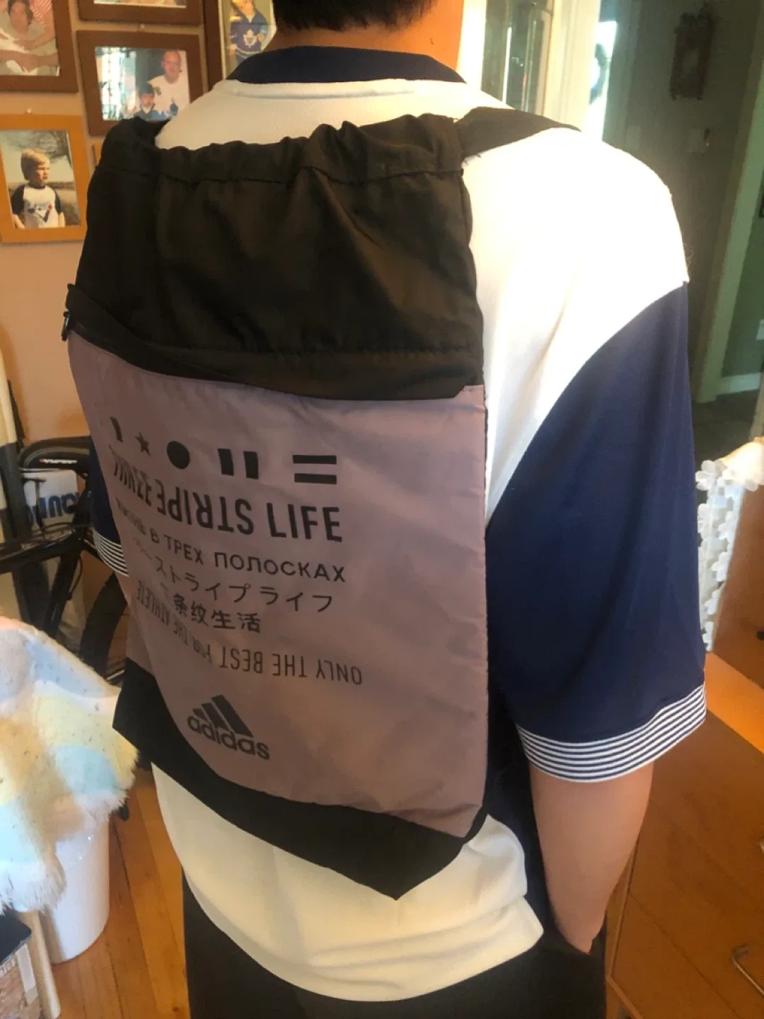 Adidas Golf Gym Tote Sackpack Bag w/ shoulder straps image indicator(5)