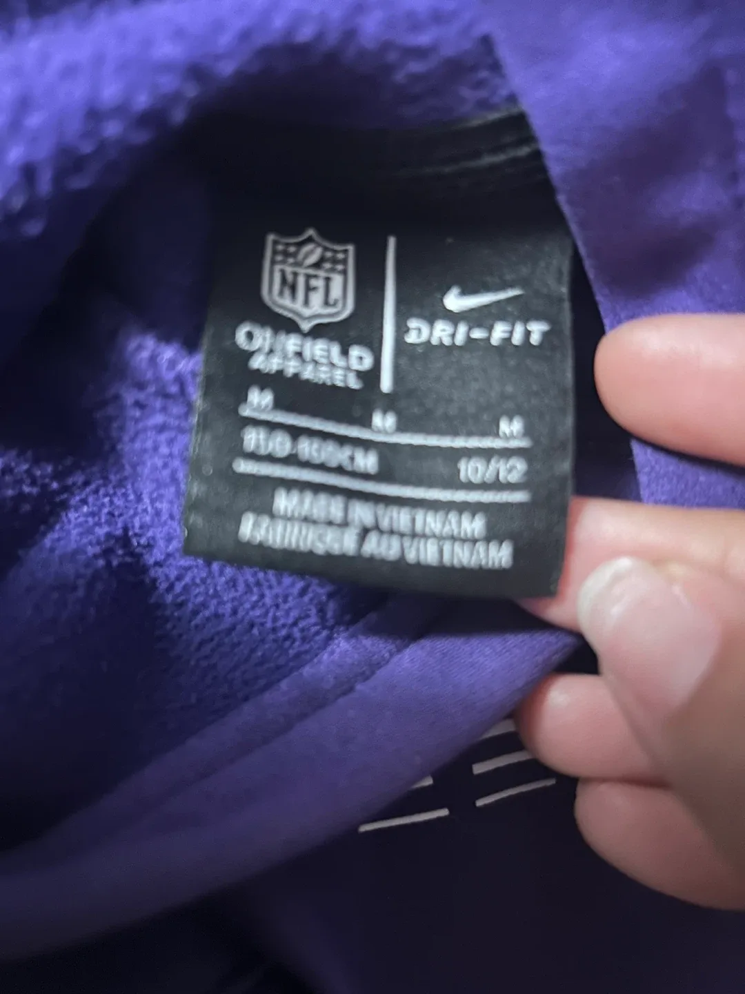 Nike NFL Minnesota Vikings Hoodie - Youth M (10/12) image indicator(2)