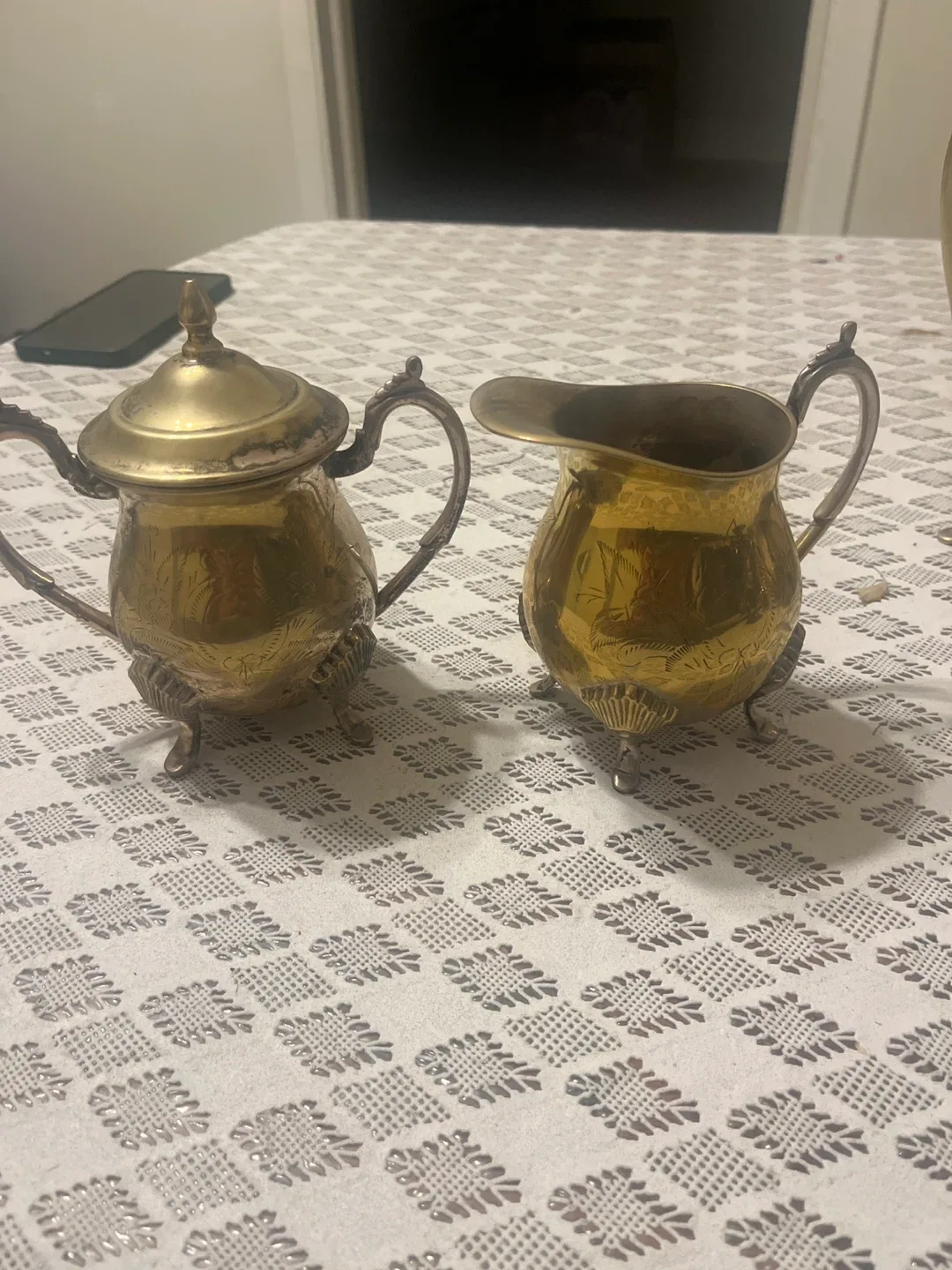 Antique Brass Tea Set image indicator(3)