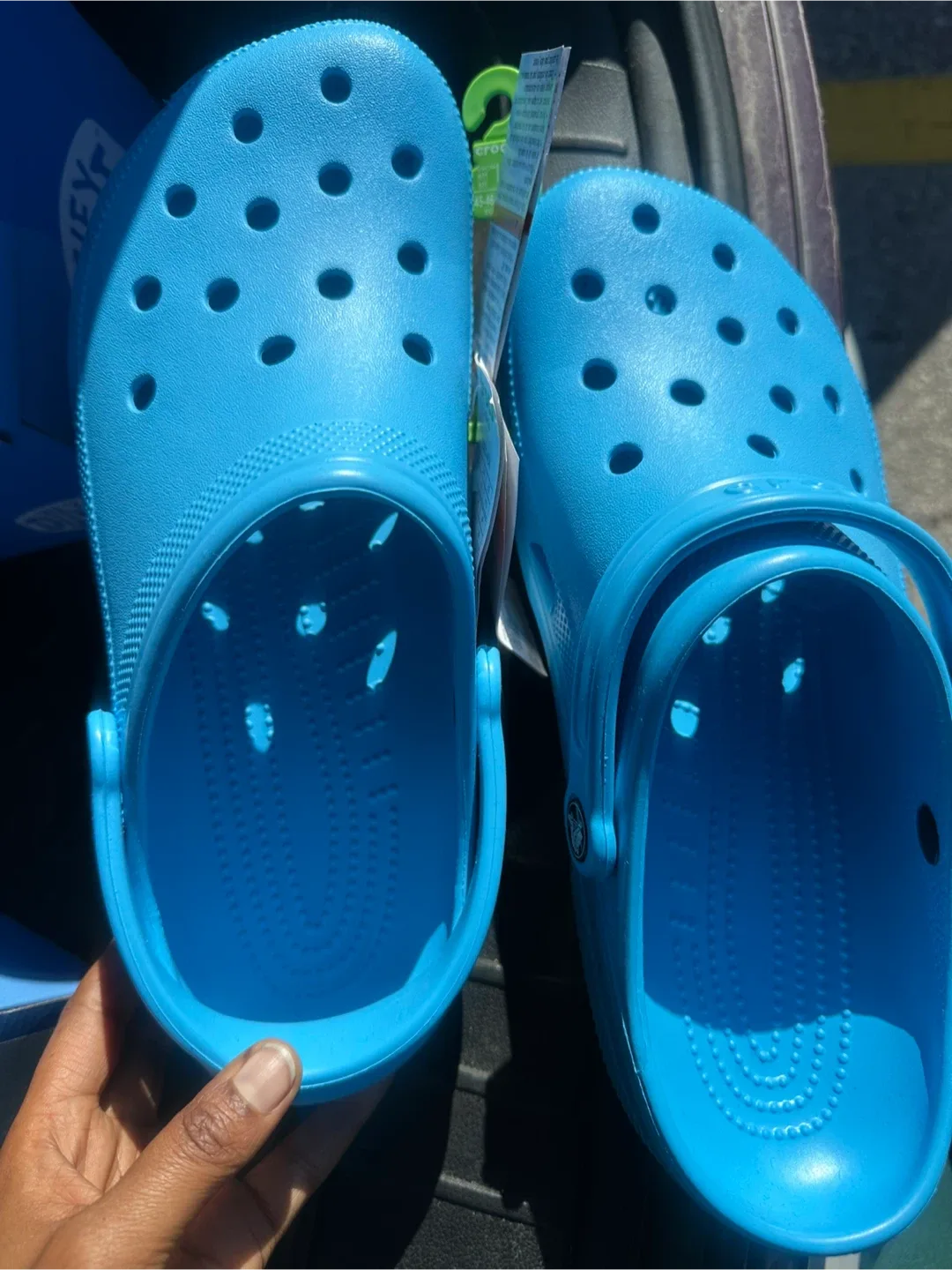 New Crocs Classic Clogs - Size 11 - Blue image indicator(4)