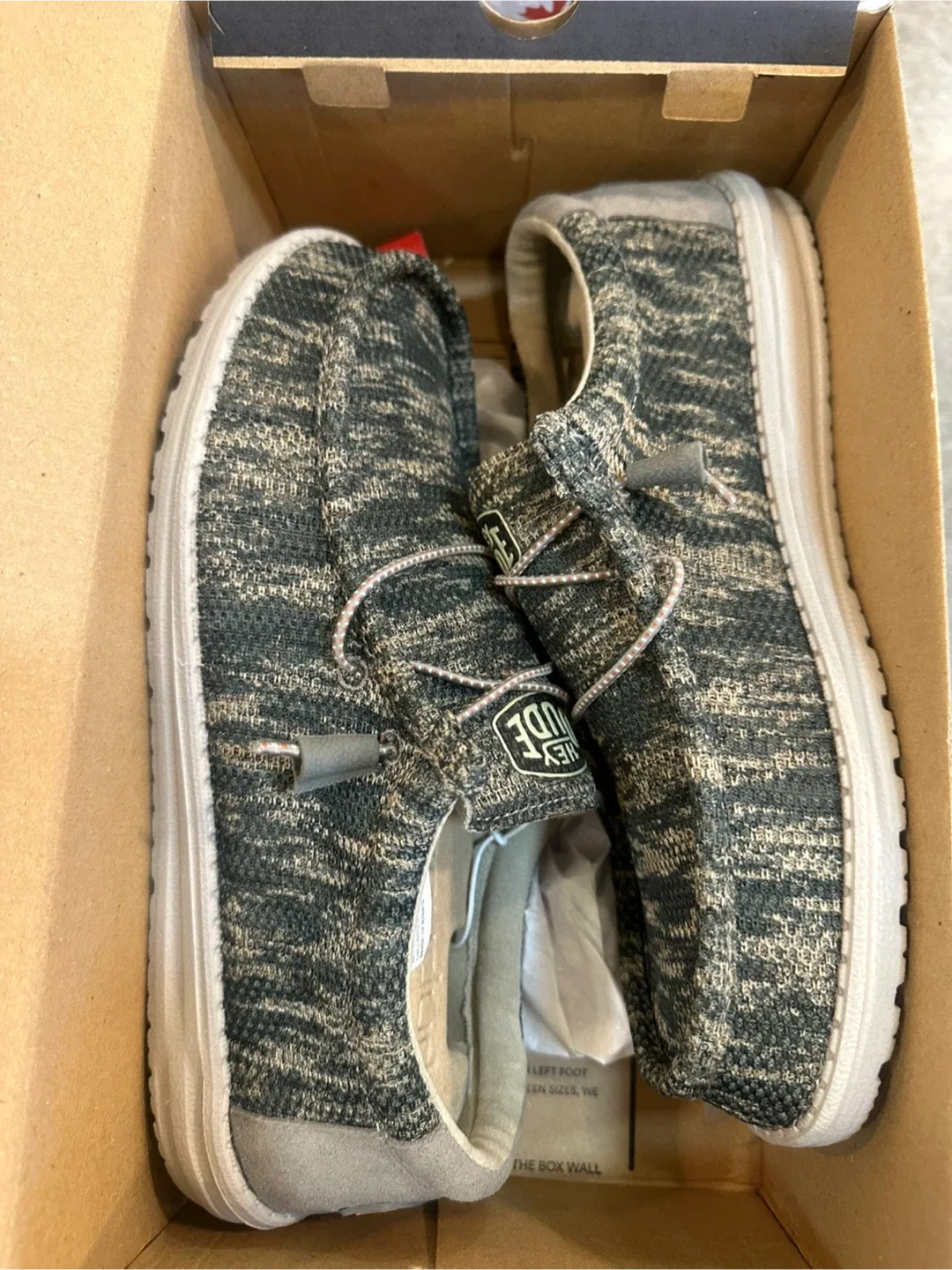 Hey Dude Wally Sox Woodland Camo, Size 11 thumbnail
