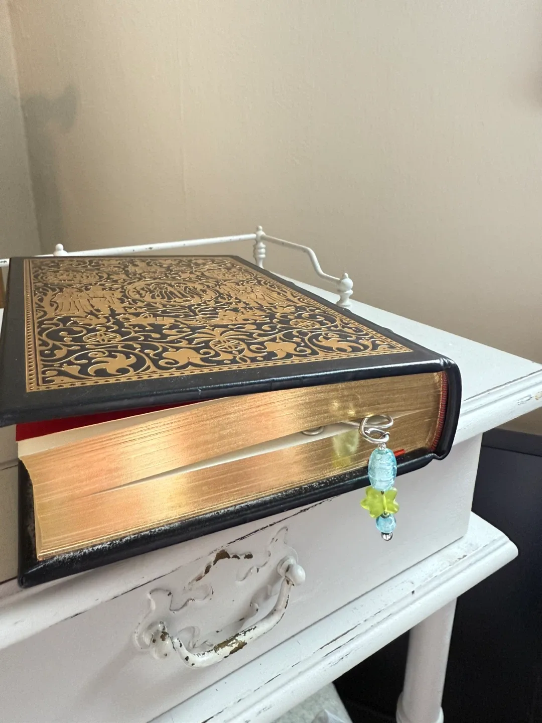 🧡 Handmade Wire & Glass Bead Bookmark image indicator(3)