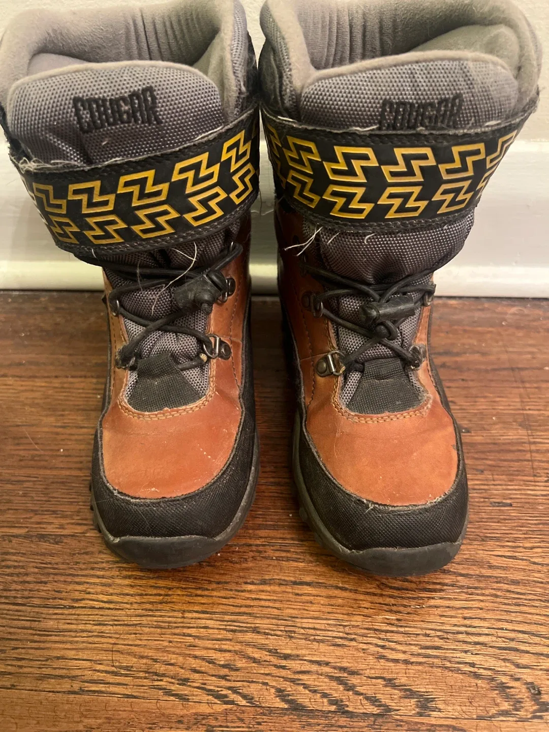 KidsCougar Brown & Black Winter Boots thumbnail