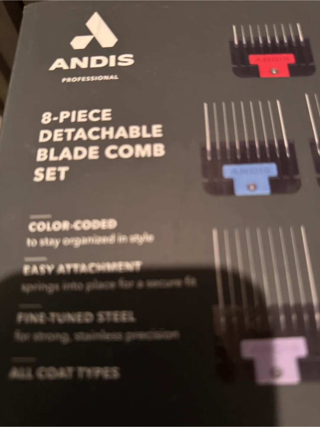 Andis 7- Piece Detachable Blade Comb Set - New thumbnail