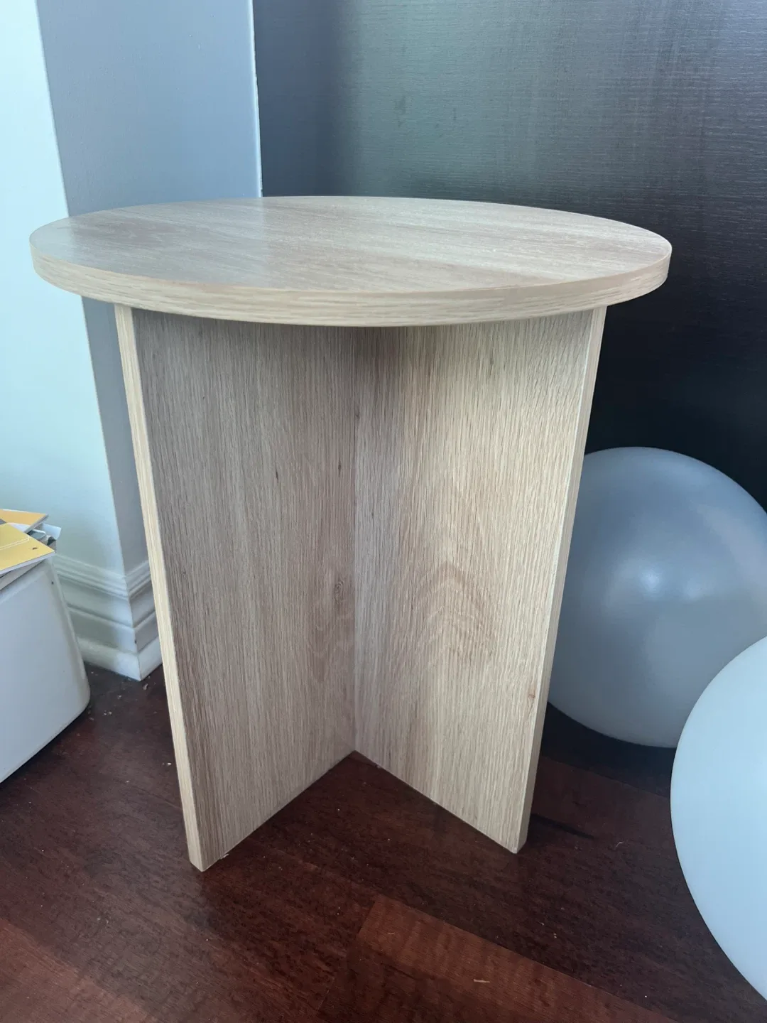 Round Wooden Side Table - 16" Diameter thumbnail