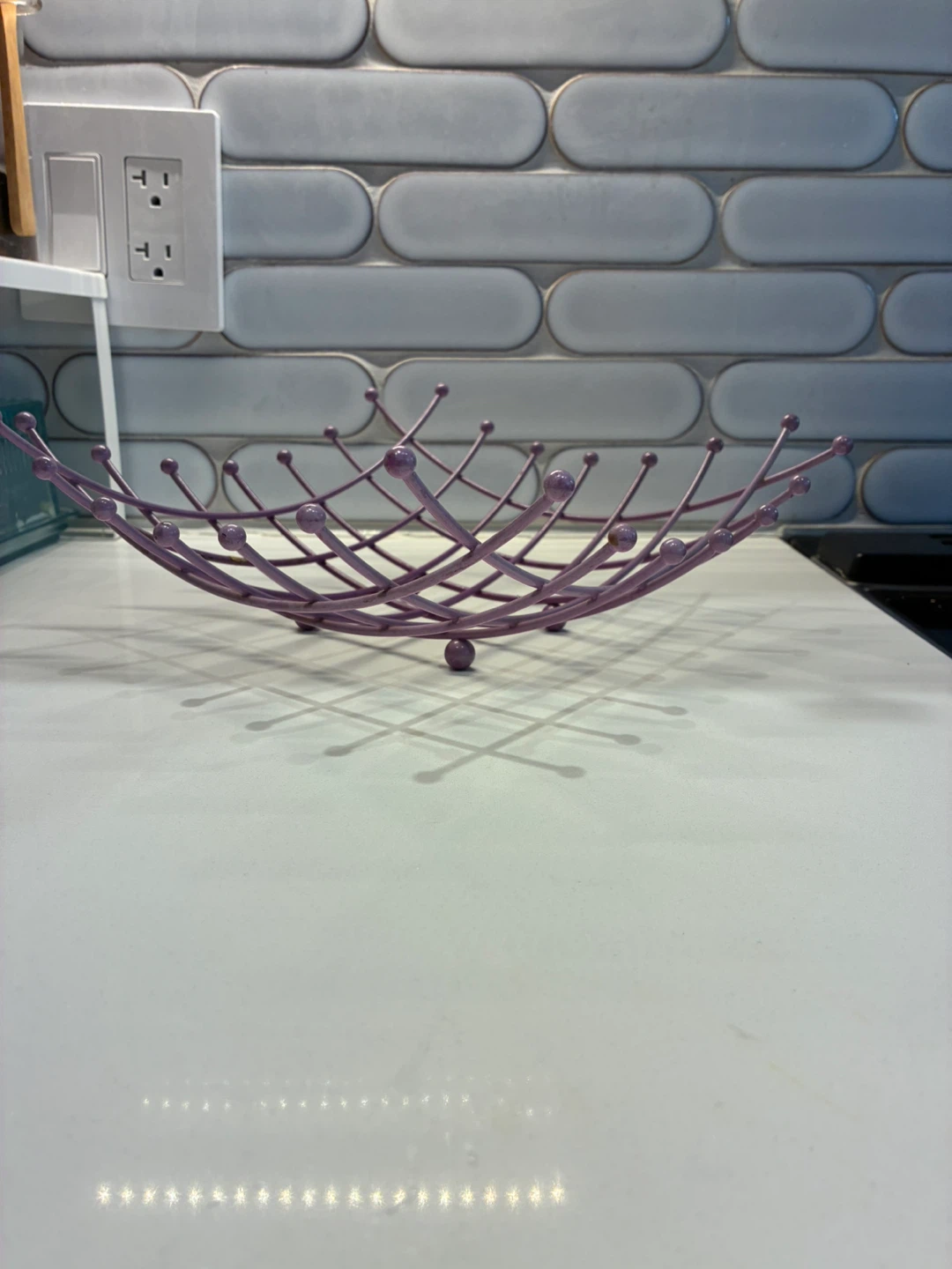 Vintage IKEA Purple Wire Fruit Basket - photo 2