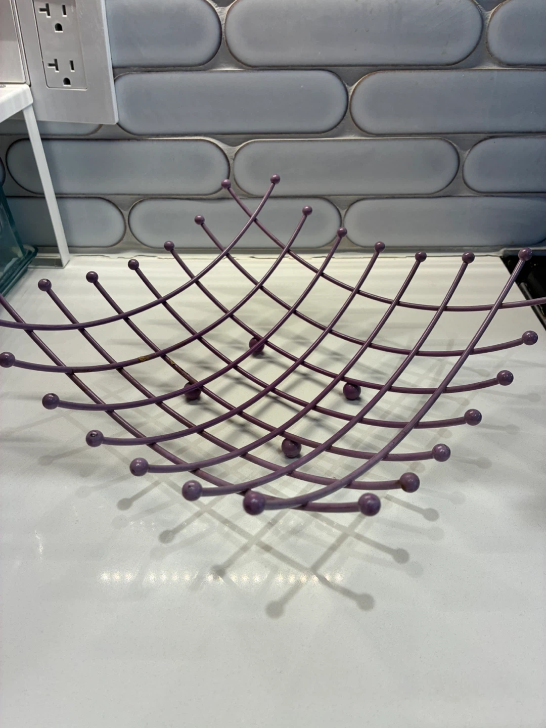 Vintage IKEA Purple Wire Fruit Basket - photo 4
