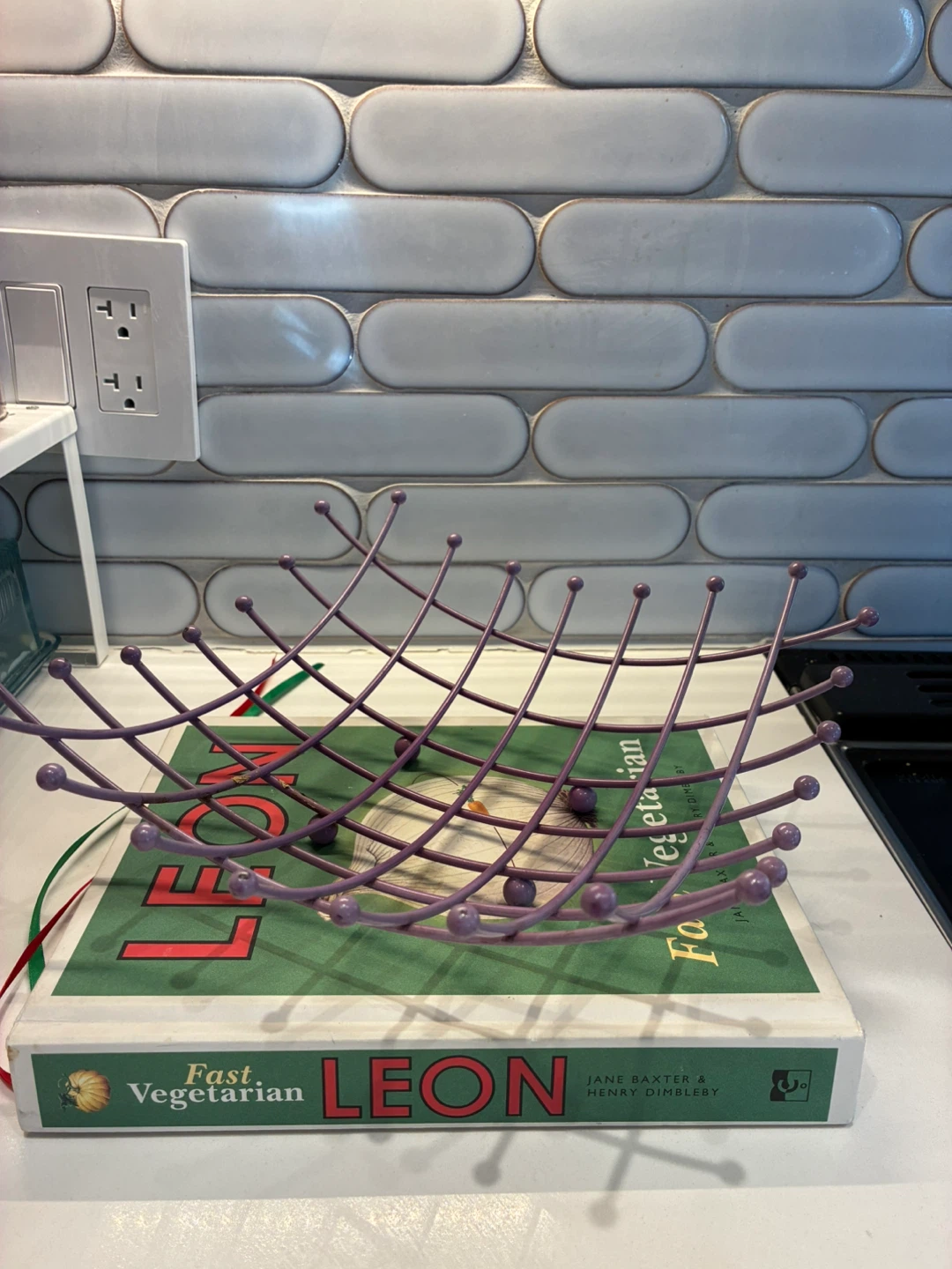 Vintage IKEA Purple Wire Fruit Basket - photo 5