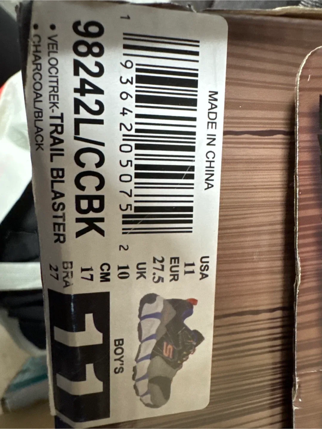 Skechers Velocitrek Trail Blaster Boy's Size 11 New image indicator(4)