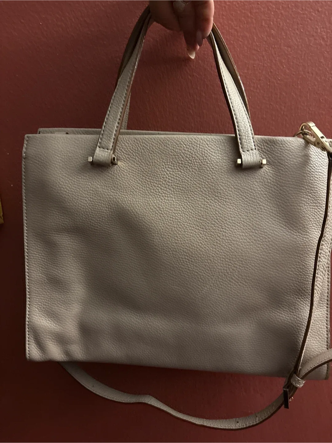 Authentic Kate Spade pebbled Leather Satchel Handbag image indicator(4)