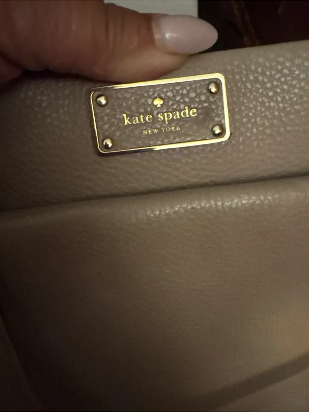 Authentic Kate Spade pebbled Leather Satchel Handbag image indicator(2)