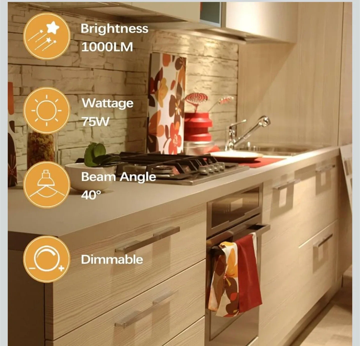 MIARALA PAR30 Halogen Bulb - 75W Dimmable image indicator(4)