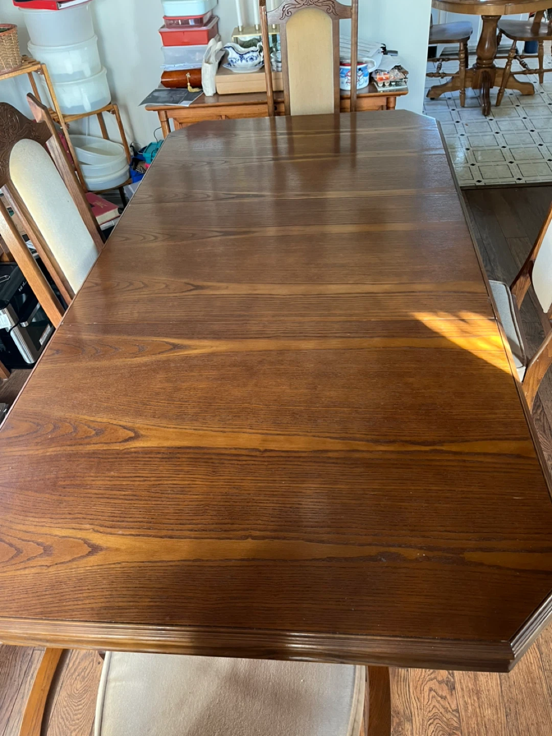 Antique Style Table and Dining Chairs -