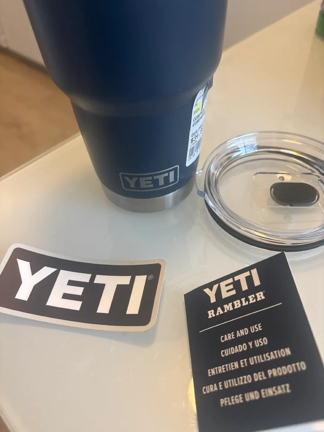 YETI Rambler Tumbler with Lid & Sticker thumbnail