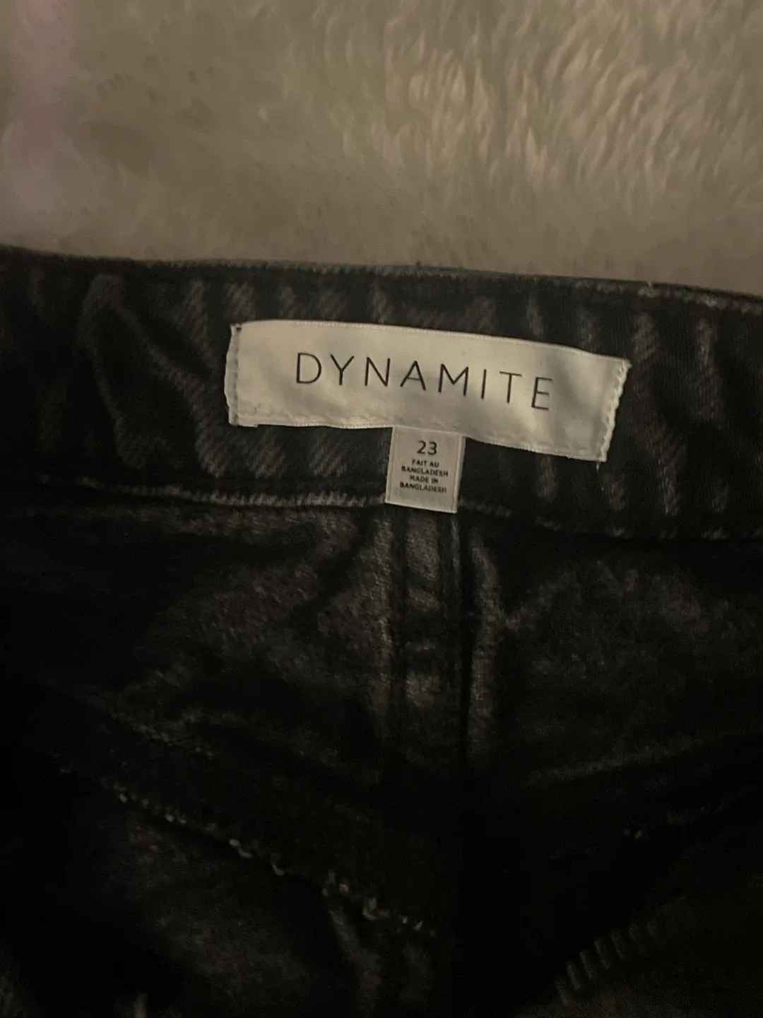 Dynamite Black Denim Shorts - Size 23 image indicator(2)