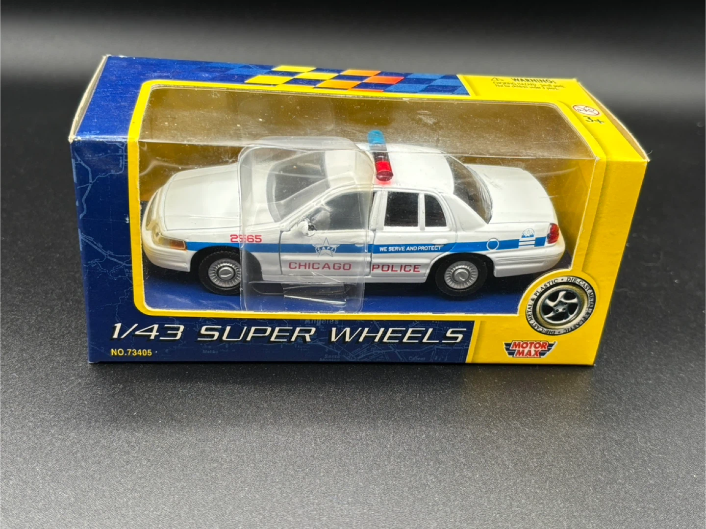 Motor Max 1/43 Super Wheels Chicago Police Car
