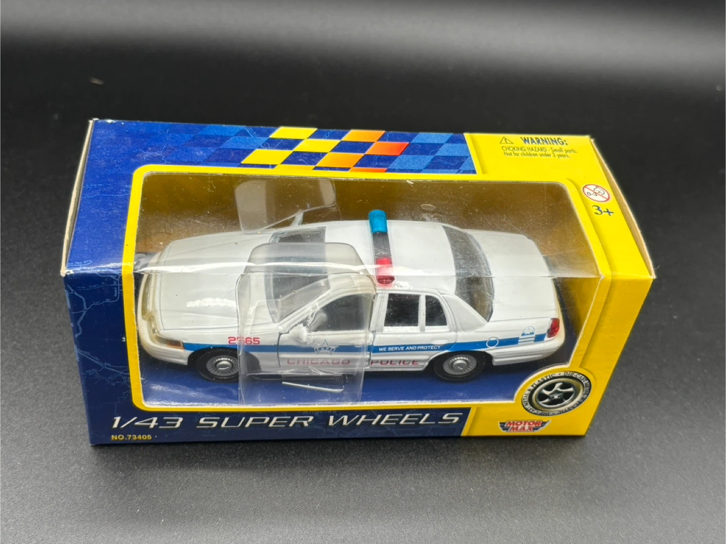 Motor Max 1/43 Super Wheels Chicago Police Car - photo 2