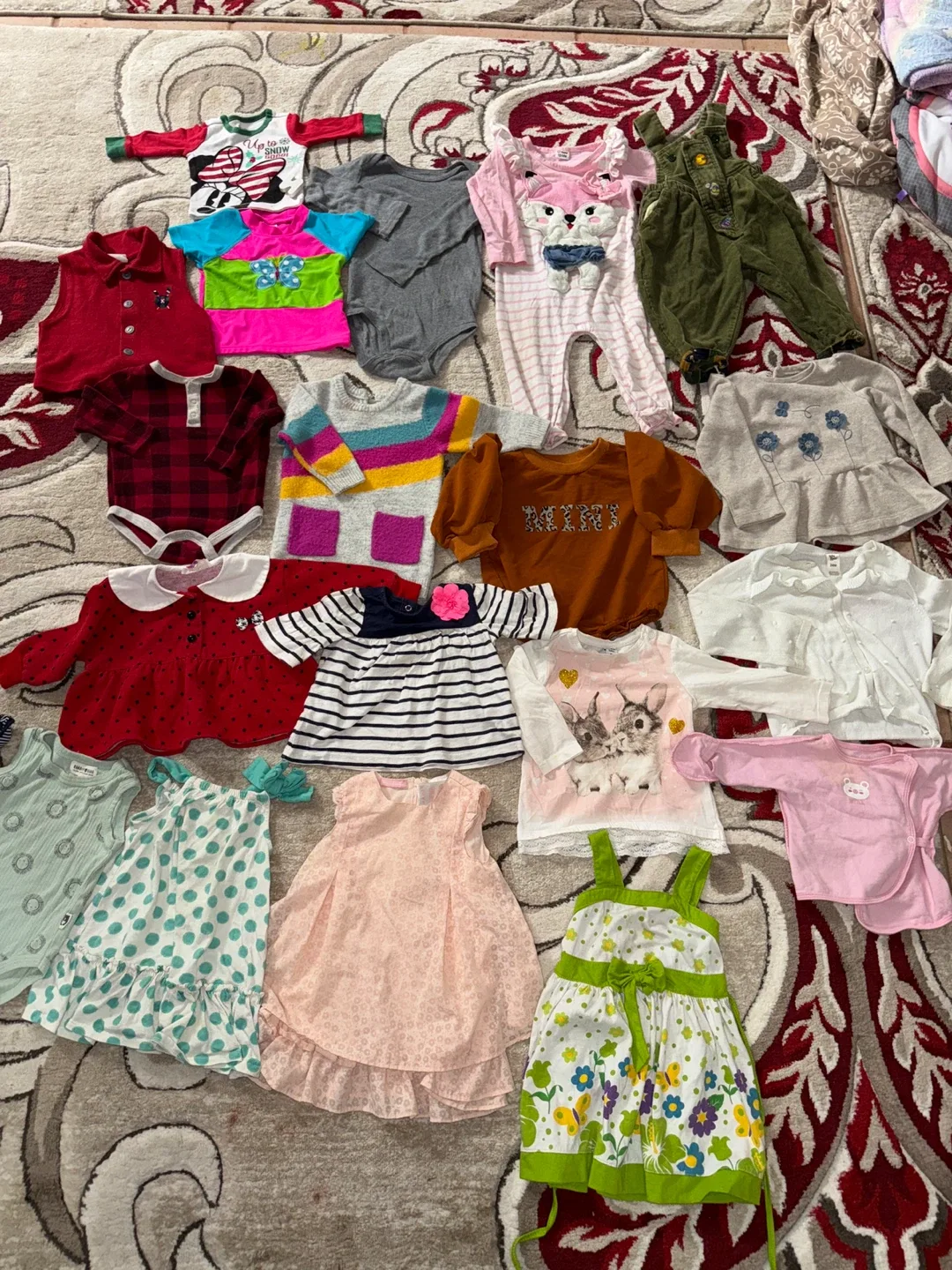 Mixed Baby Clothes Bundle 60 pcs Clothes – $5 each image indicator(3)