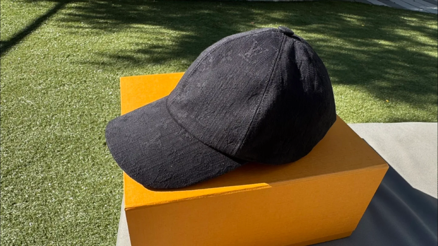 Louis Vuitton Lv Monogram Essential Cap M76584 Black Size 58 thumbnail