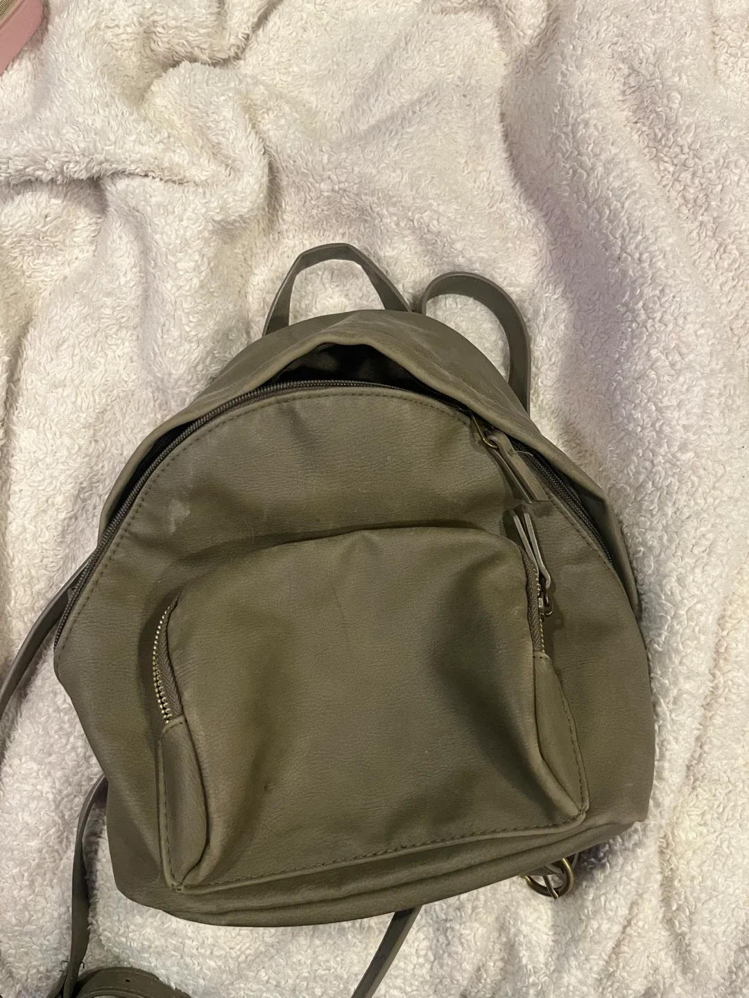 Universal Thread Olive Green Mini Backpack image indicator(5)