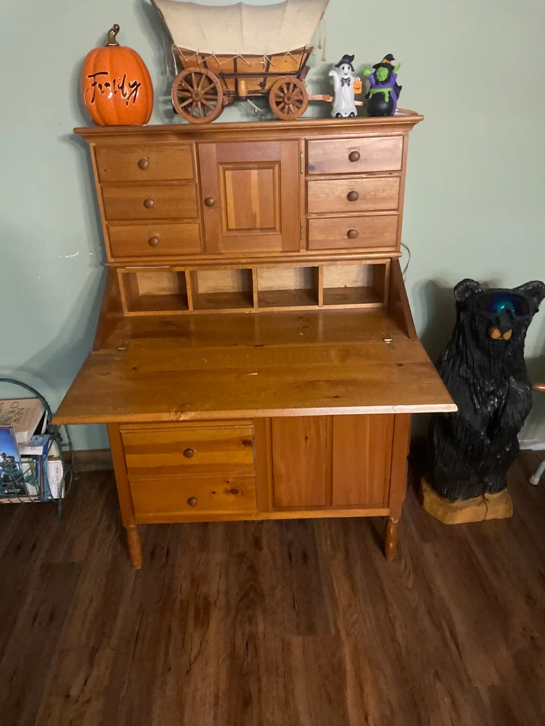 Wooden Secretary Desk image indicator(2)