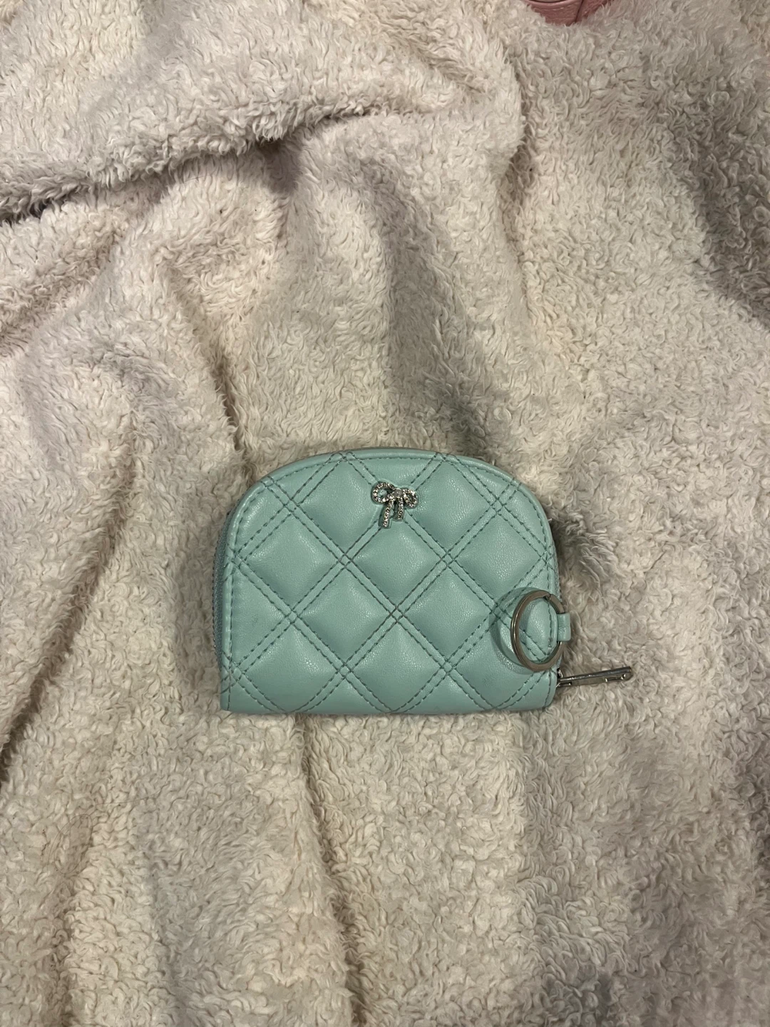 Claire's Mint Green Quilted Wallet