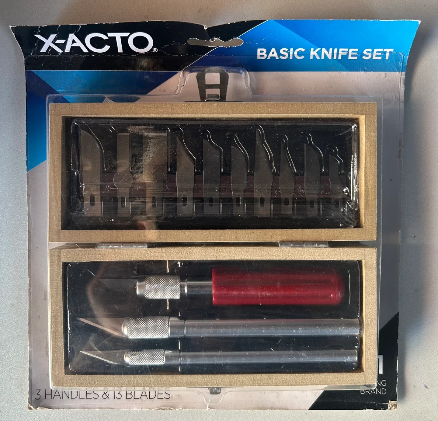 New! X-Acto Basic Knife Set - 3 Handles & 13 Blades thumbnail
