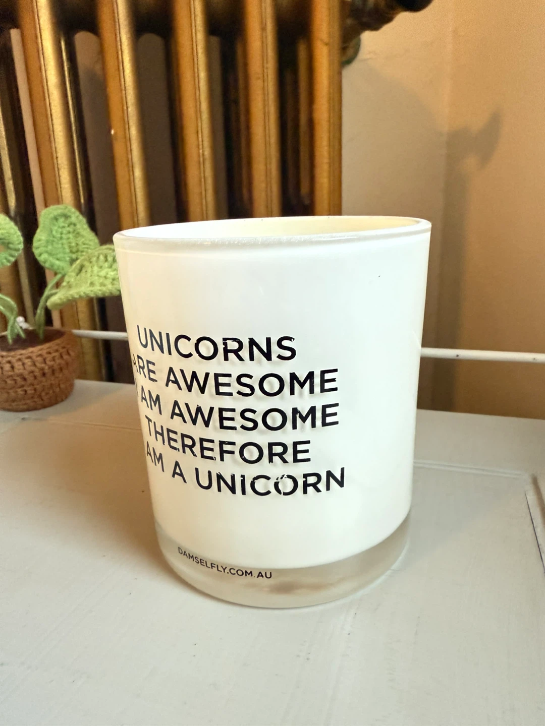 🧡 ‘Unicorns Are Awesome' glass jar - photo 2