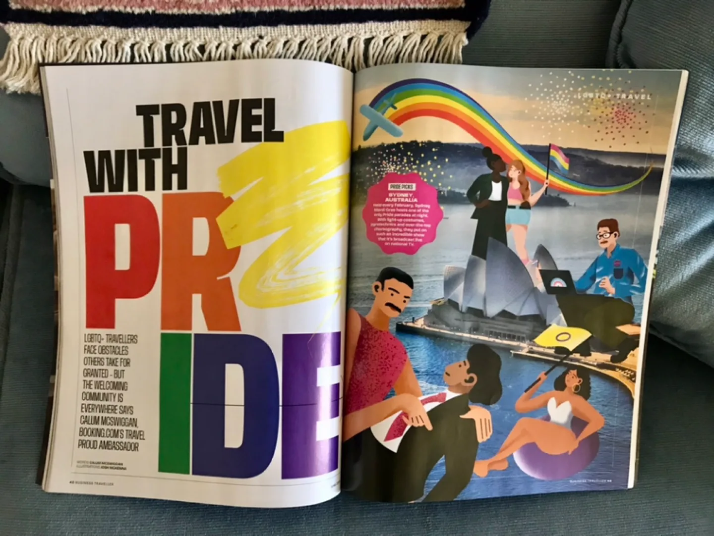 Rainbow Sunglasses+Pride Business Travel Mag+Large Fan image indicator(7)