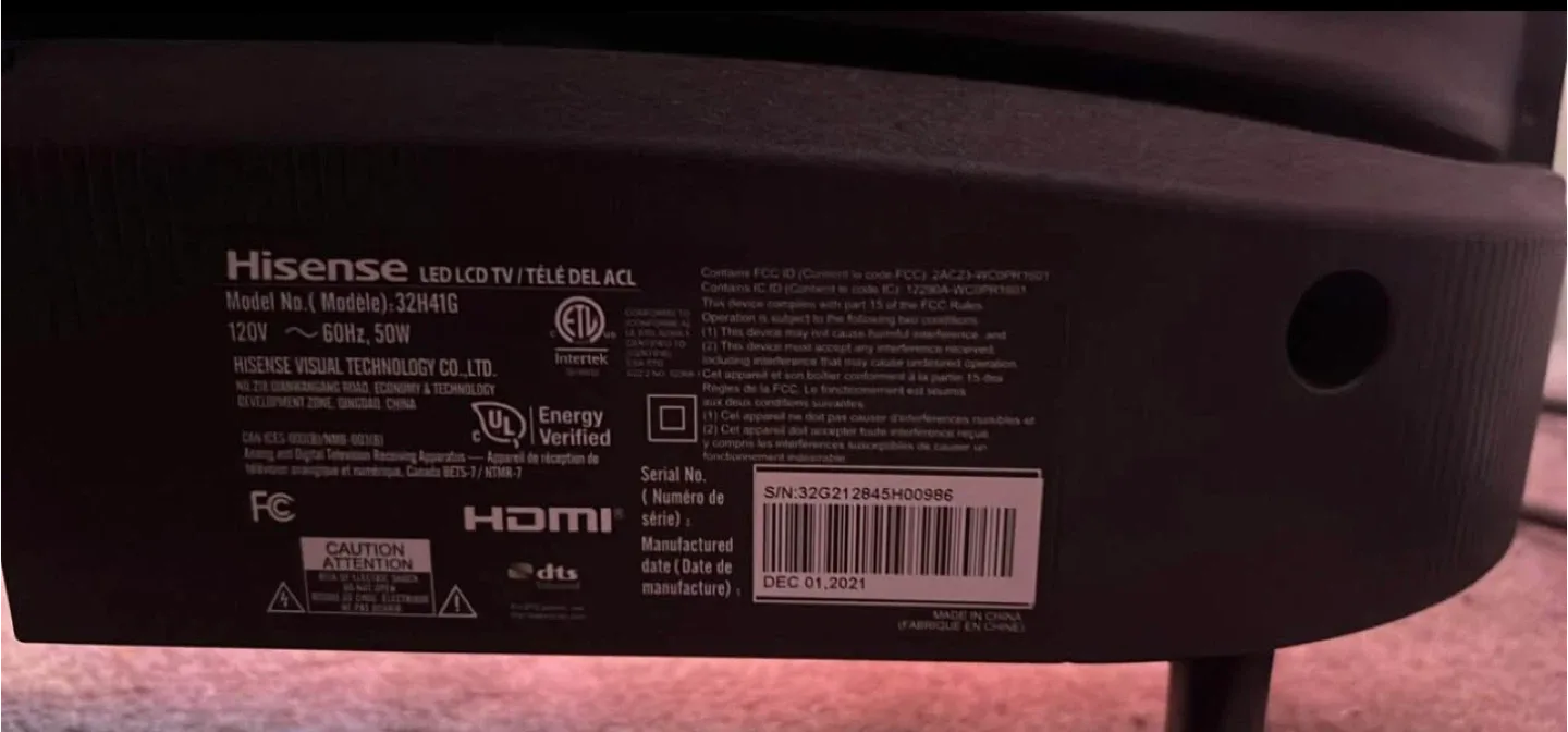 Hisense 32H41G 32" Roku TV image indicator(2)