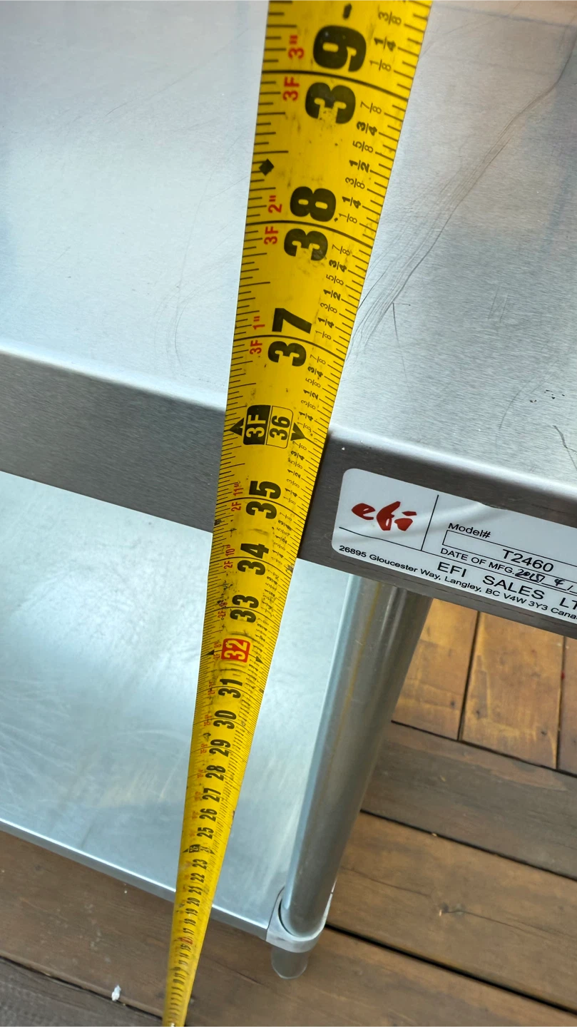 EFI Sales T2460 Stainless Steel Table - 60" x 26" - photo 5