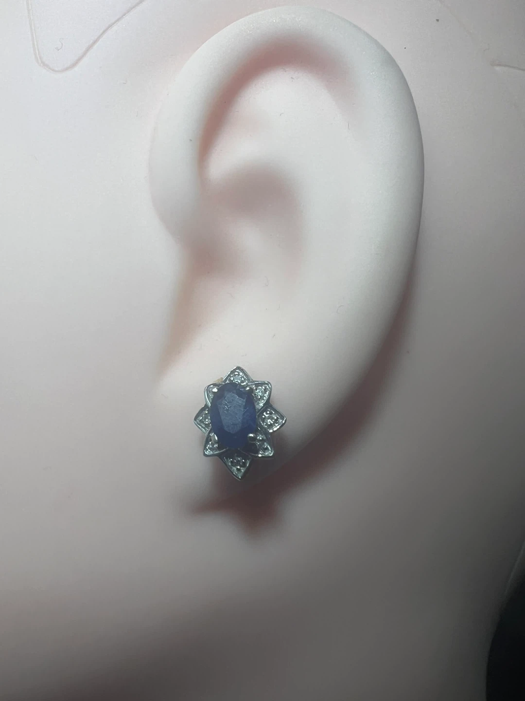10 k Sapphire and Diamond Ring & Earrings Set - photo 5