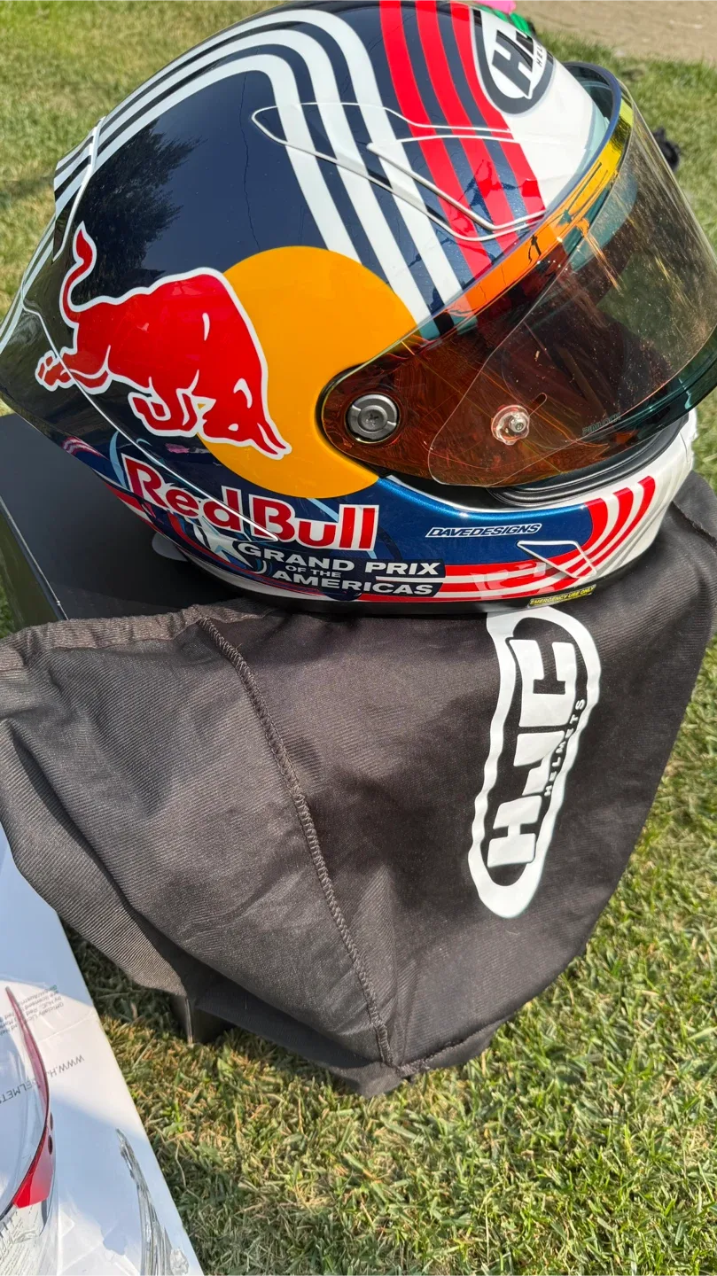 HJC RPHA 11 Red Bull Helmet Size M image indicator(3)