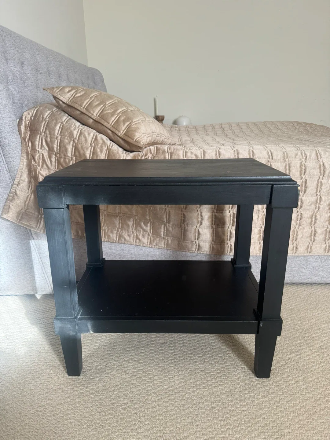 Black Wooden Side Table thumbnail