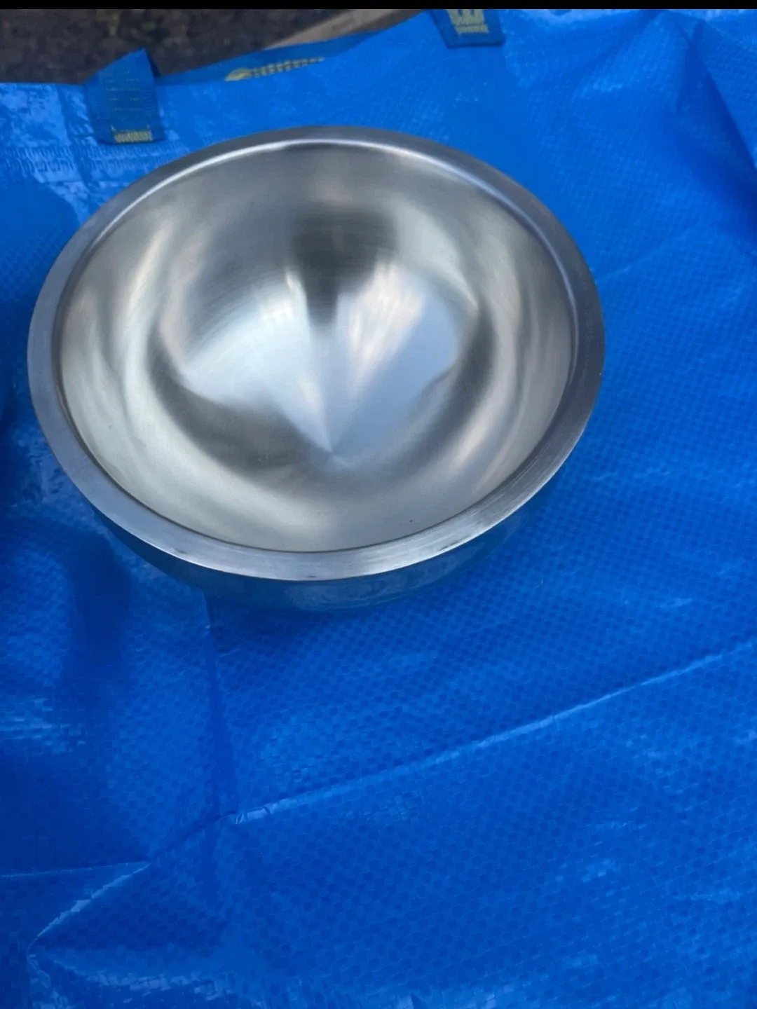Stainless Pet Bowl - 8 inch diameter🧡 thumbnail