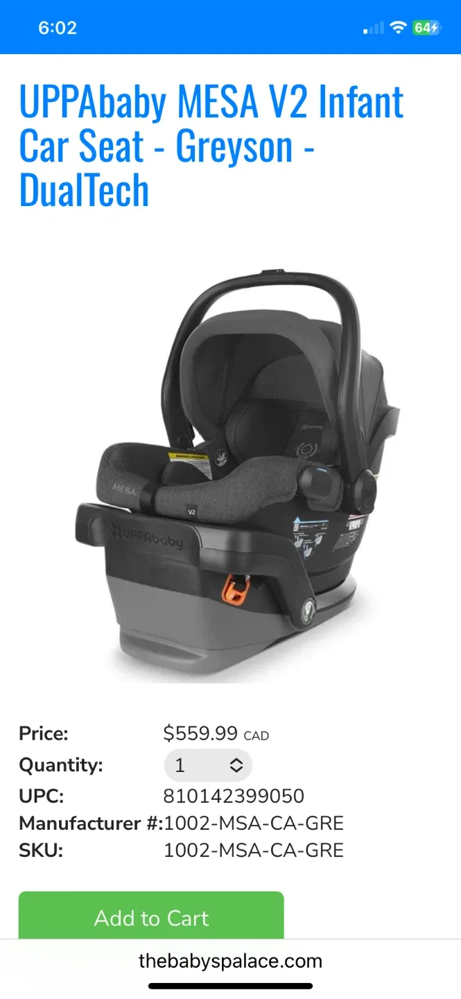 UPPABABY EXTRA CAR SEAT image indicator(3)