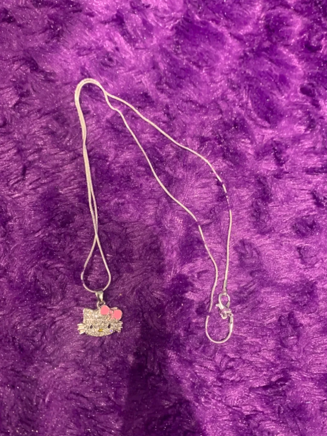 Hello Kitty 925 chain and plated pendant thumbnail