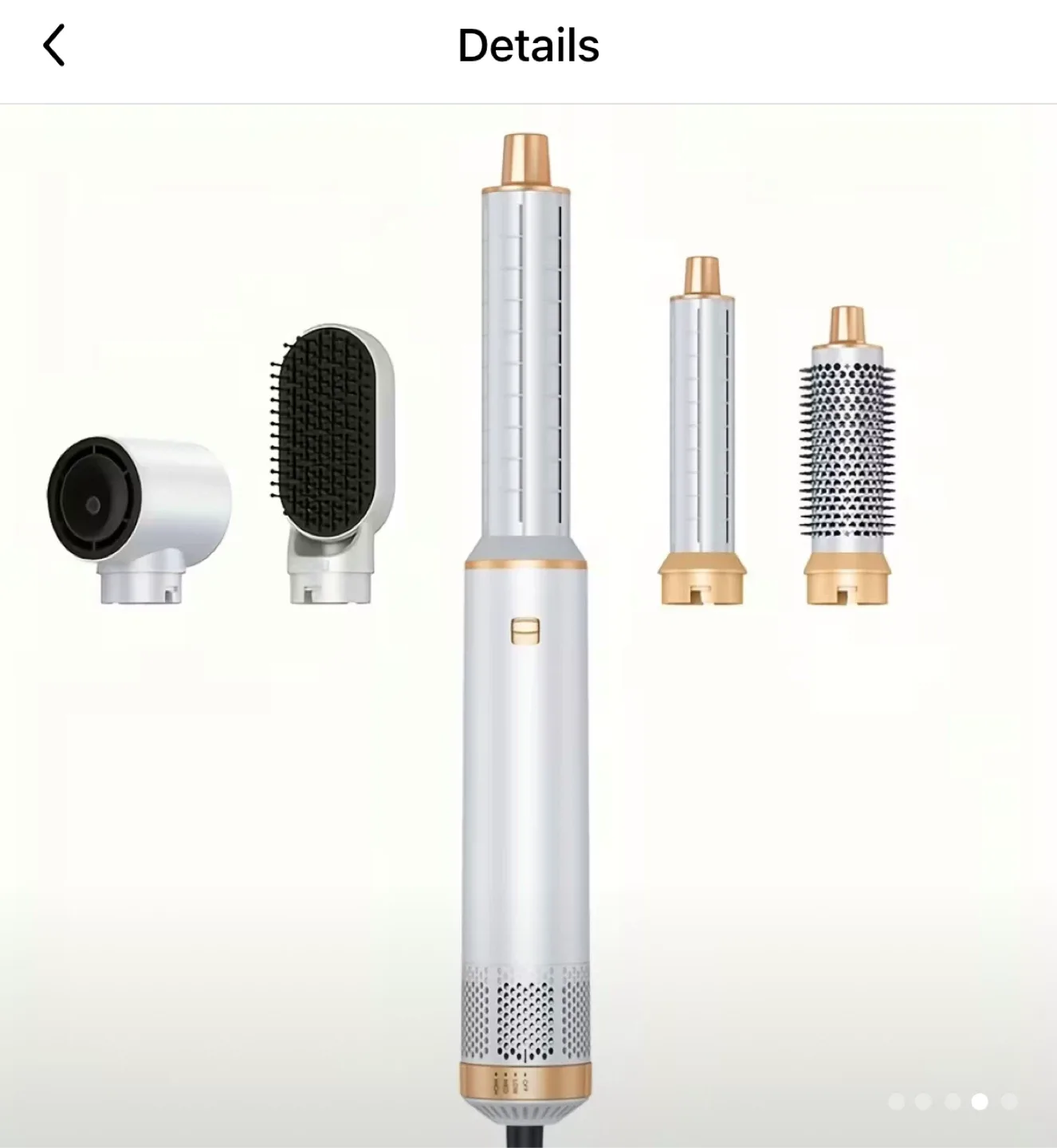 5 in 1 Hot Air Styler Styling Comb - hair dryer 🧡 image indicator(2)