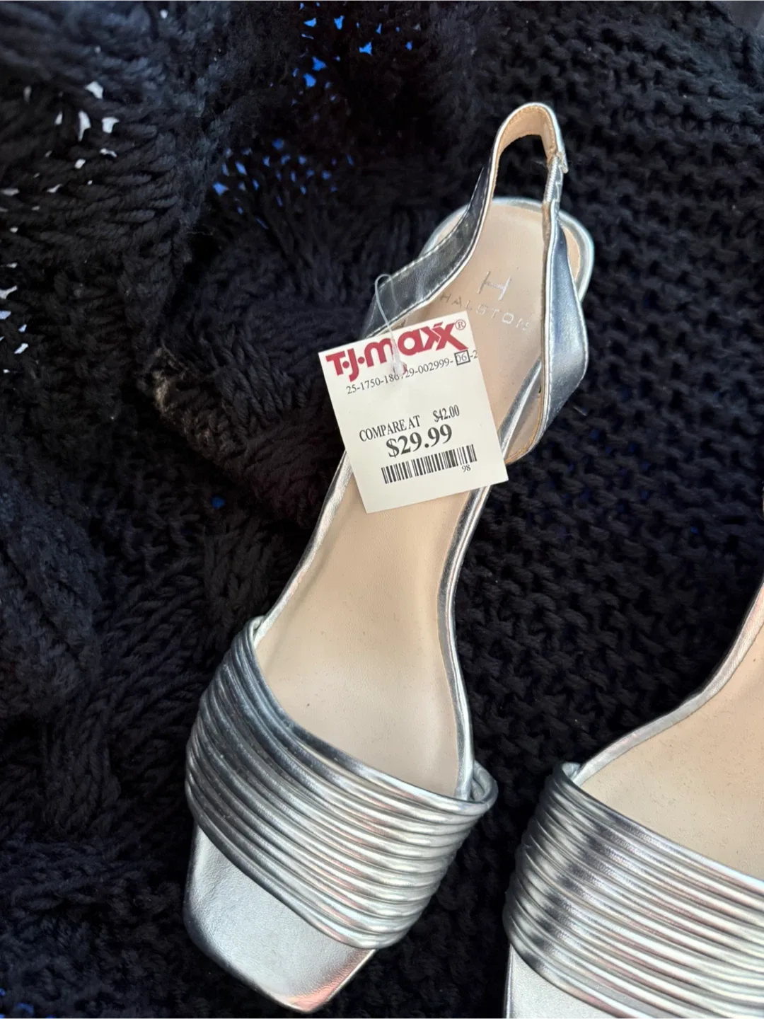 Halston Silver Heels - Size 7 image indicator(2)