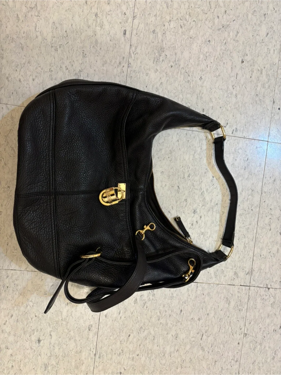 Calvin Klein Black Leather Bag image indicator(3)