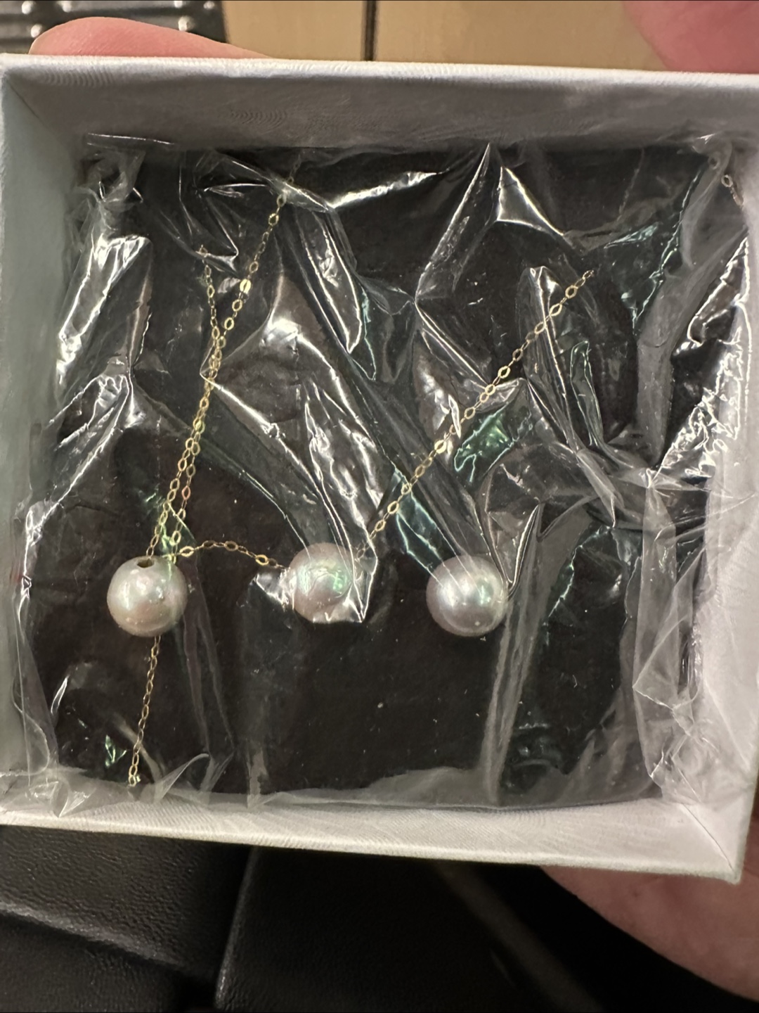 New South Sea Pearl Set of Stud Earrings and Necklace - photo 2