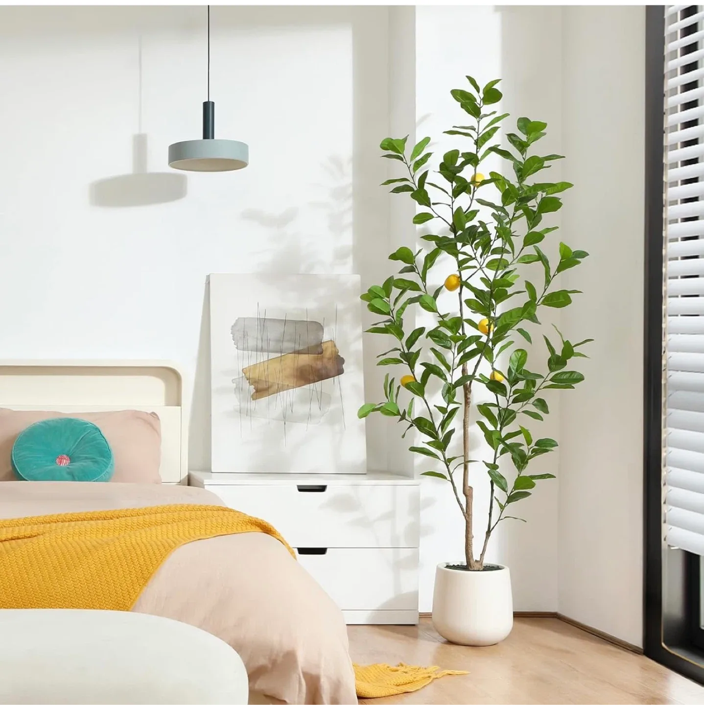 Laiwot Faux Lemon Tree, 7ft image indicator(5)