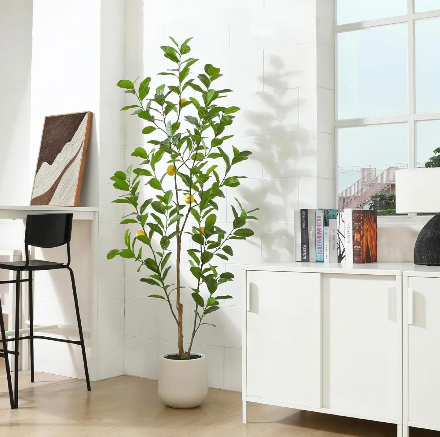 Laiwot Faux Lemon Tree, 7ft image indicator(6)