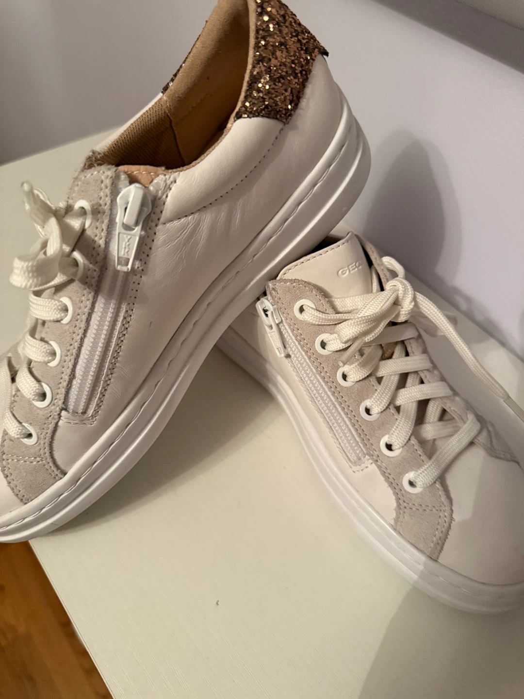 Geox  Cream Sneakers - photo 2